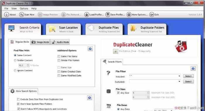 DuplicateCleaner Pro 4.1.3 ������ɫ��/�����ظ��ļ�����