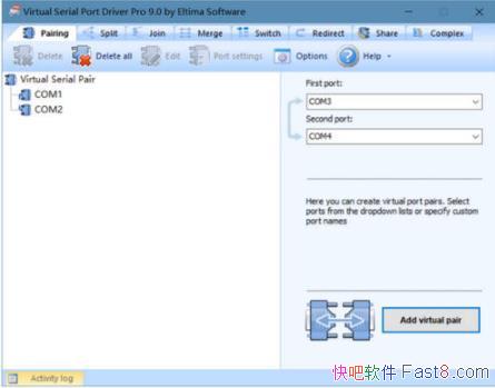 ���⴮�� Virtual Serial Port Driver Pro v9.0 �ƽ��