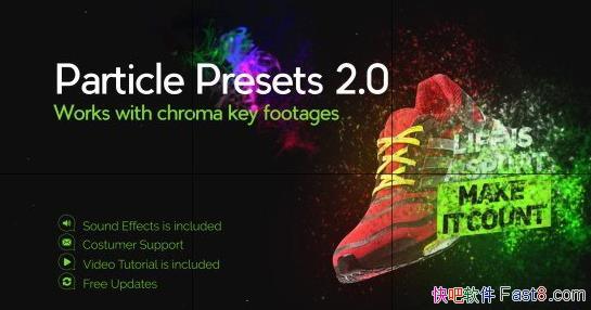 ����ɳ����ɢ���������ЧԤ�� Particle Presets��AEģ�壩