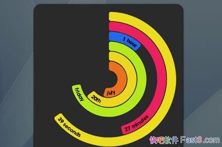 δ��ʱ�� PolarClock3 ��ɫ��/���������Ļ��������