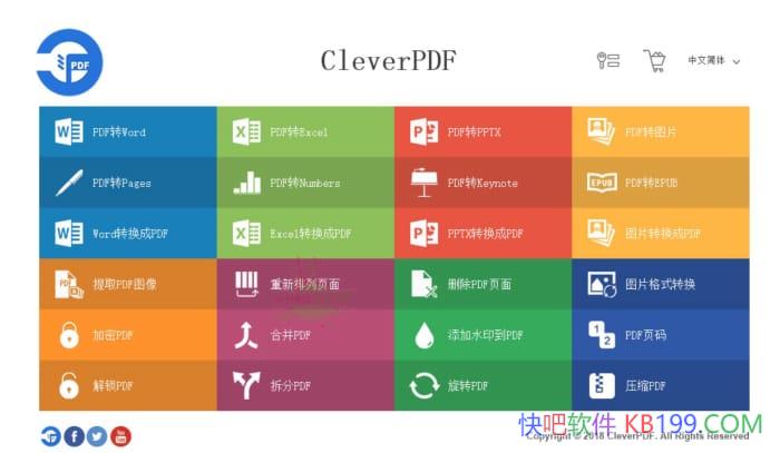 �๦��PDF���� CleverPDF v3.0.0/��һ��רҵ��pdfת����