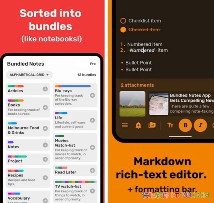 Bundled Notes Pro v3.0.7 ����רҵ��/�ʼǼ�¼д���б������ʹ���Ӧ��
