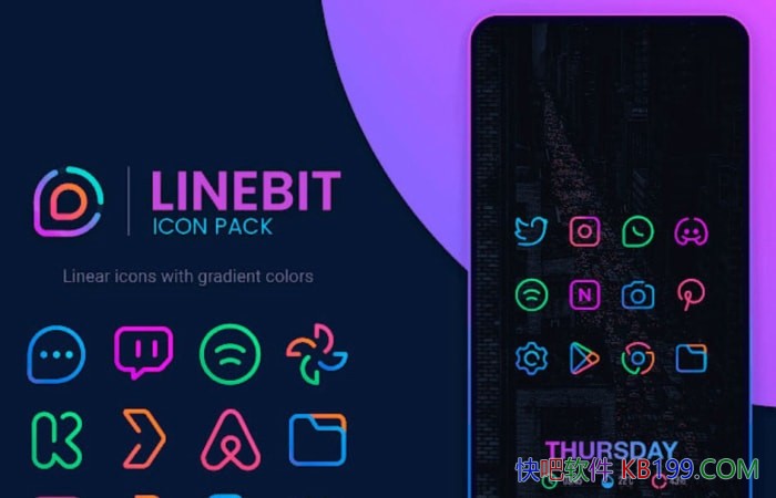 Linebit - Icon Pack v2.0.4 �޲���/һ���൱Ư����֪��������ͼ��ͼ���