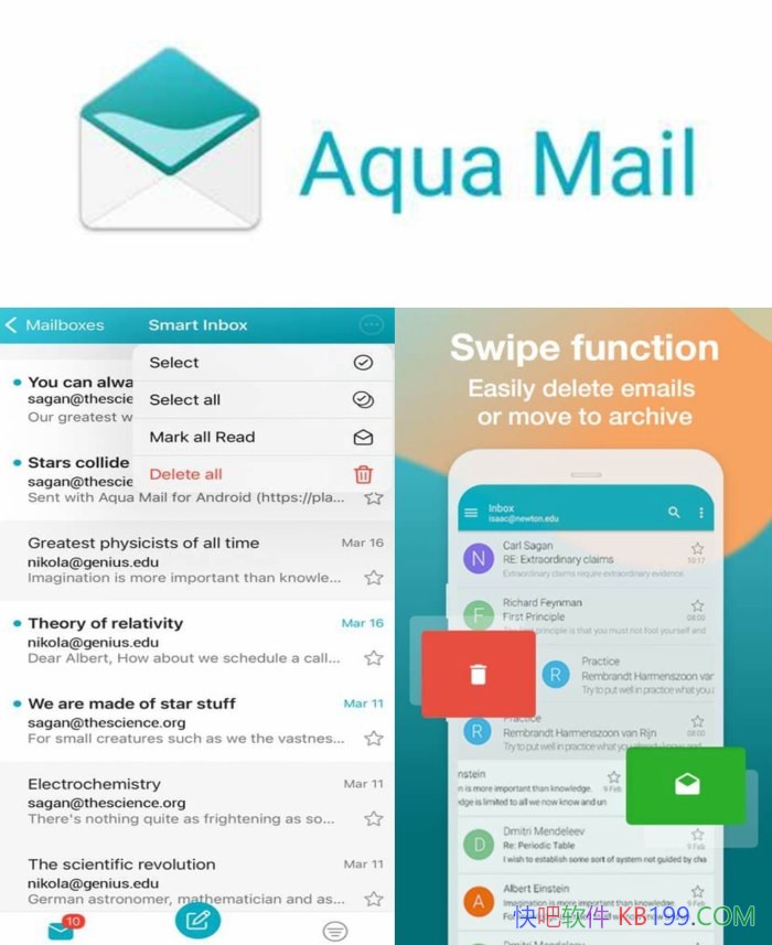 Aqua Mail Pro v1.55.1 ֱװ����רҵ��/�����ʼ�����ĵ��ʿͻ���Ӧ��