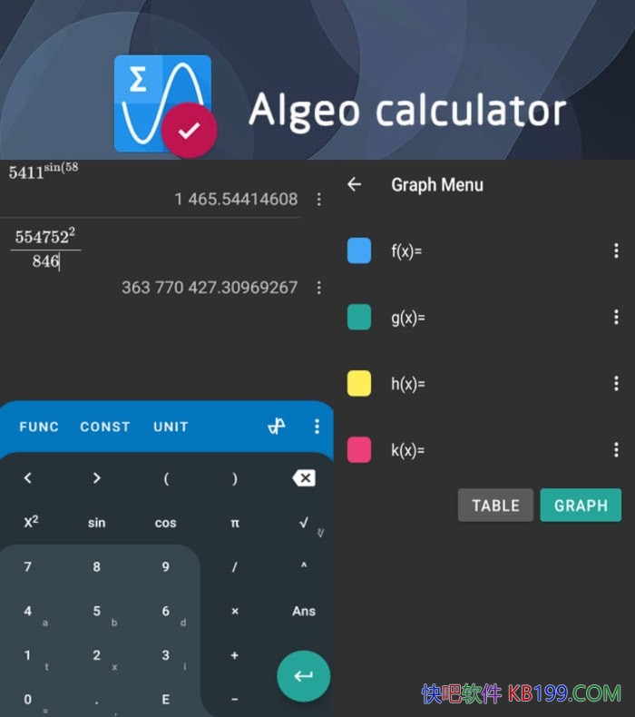Algeo calculator Premium v2.45 ����רҵ��+������/ʵ�õĿ�ѧͼ�μ�����