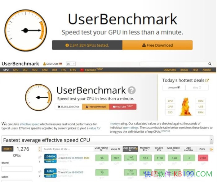 UserBenchmark v5.0.6.0 ��Я��/�����û����ԺͱȽϸ���Ӳ�����������