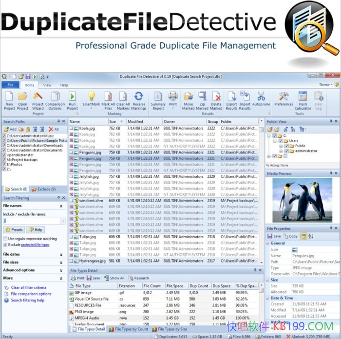Duplicate File Detective v7.3.91 ��Я��/רҵ�ظ��ļ��������������