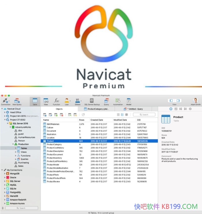 Navicat Premium v17.2.7��ɫ��/�ɴ���������ӵ����ݿ��������