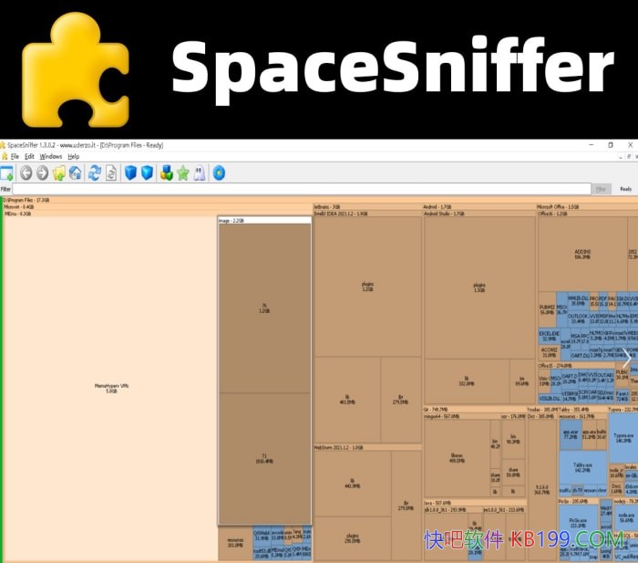 SpaceSniffer v2.0.2.5���ļ�������/һ��Windows���̿ռ��������