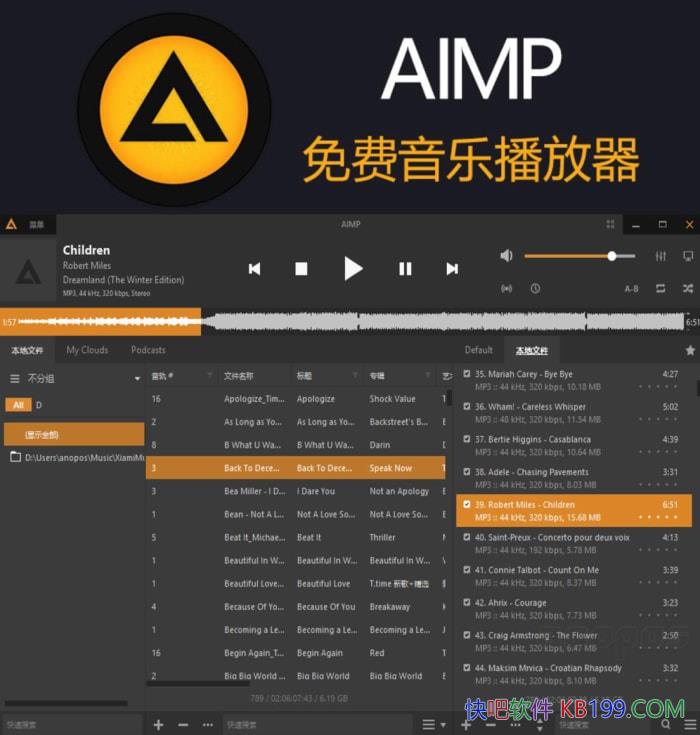 AIMP��Ƶ������v5.40.2722/6.00.3067 ��ǿ��Я��/����˹�����ֲ�������