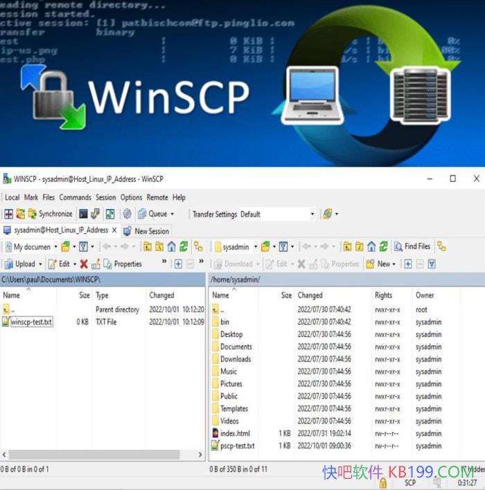 WinSCP 6.5.6 SFTP�ͻ������ı�Я��/ͼ�λ�SFTP�ͻ���