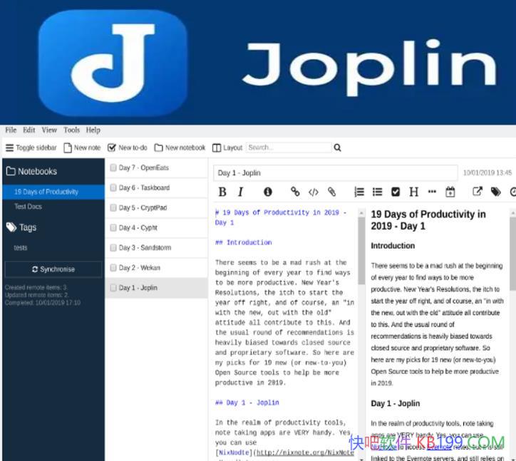 Joplin��Դ�ʼ�v3.2.11��Я��/���ɿ�Դ�ıʼǺʹ��������Ӧ�ó���