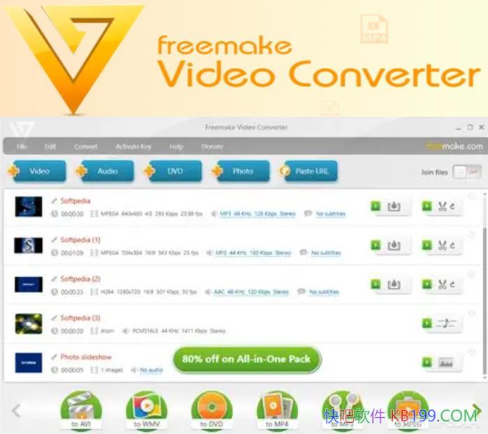 Freemake Video Converter v5.0.0.16 �����ر���Ȩ��/����ת����Ƶ