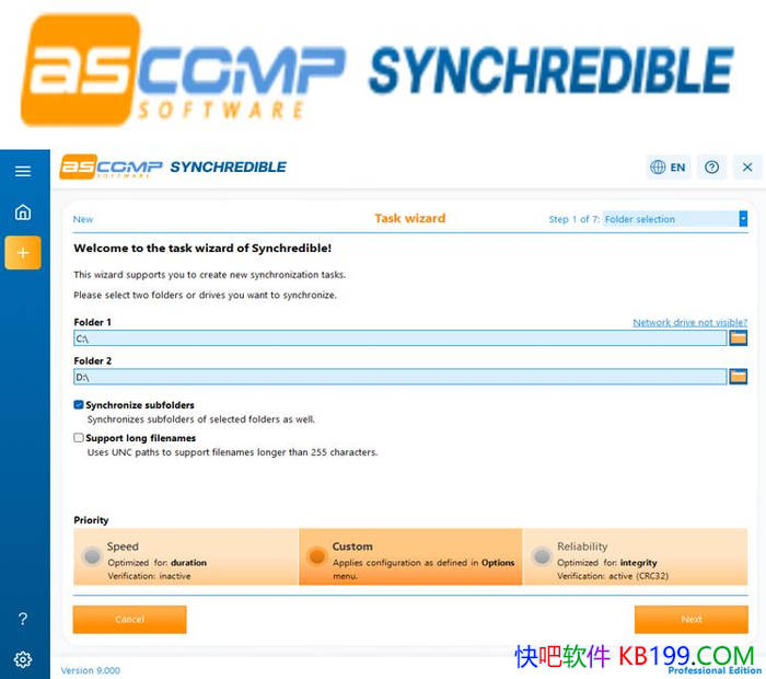 ASCOMP Synchredible Pro v9.113 �����Я��/ǿ����ļ����ļ���ͬ������
